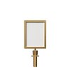 Montour Line Stanchion Post Top Sign Frame 11 x 14 in. V Satin Brass, ENTER ENTRADA HDSF-1114-V-SB-ENTERDBL